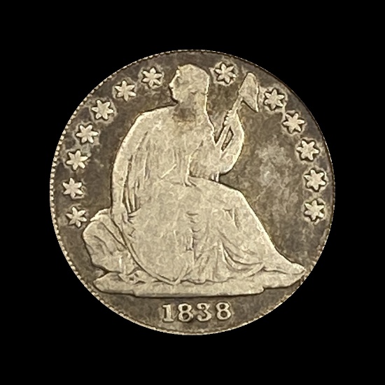 1838 Seated Liberty Dime NICELY CIRCULATED