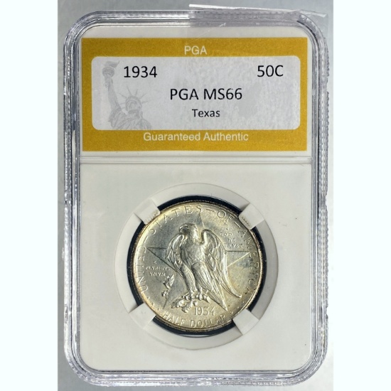 1934 Texas Half Dollar PGA MS66