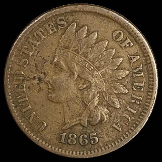 1865 Indian Head Cent LIGHTLY CIRCULATED