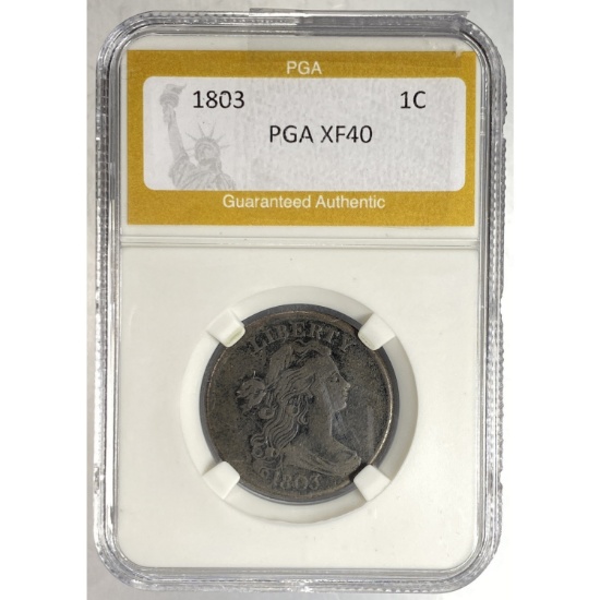1803 Draped Bust Dollar PGA XF40