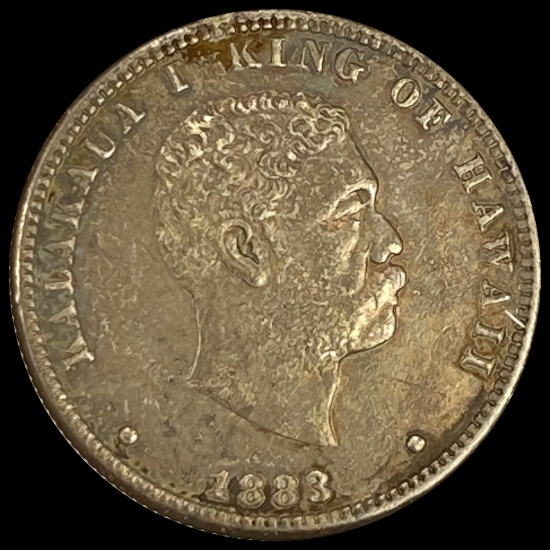 1883 Hawaii Silver Dime CLOSELY UNCIRCULATED