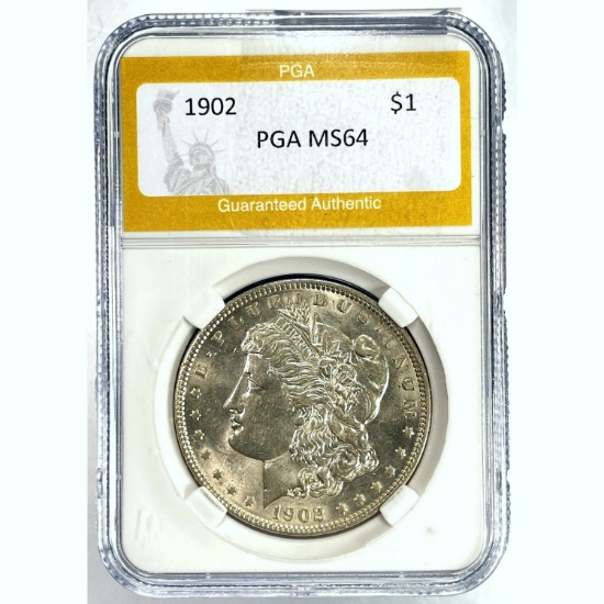 1902 Morgan Dollar PGA MS64 SILVER