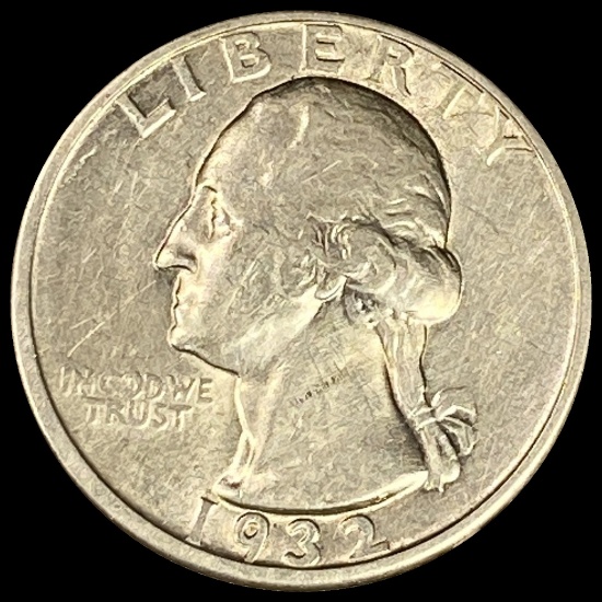 1932-D Silver Washington Quarter CHOICE AU