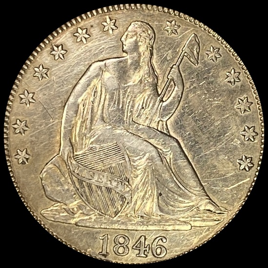 1846 Seated Liberty Half Dollar CLOSELY UNCIRCULATED
