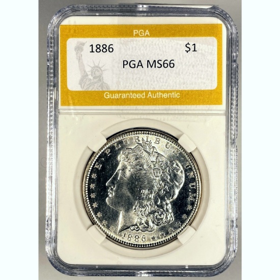 1886 Morgan Dollar PGA MS66 SILVER