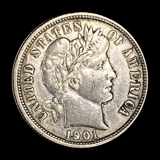 1901-O Barber Dime CLOSELY UNCIRCULATED