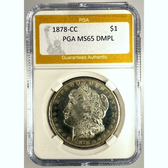 1878-CC Morgan Dollar PGA MS65 DMPL SILVER