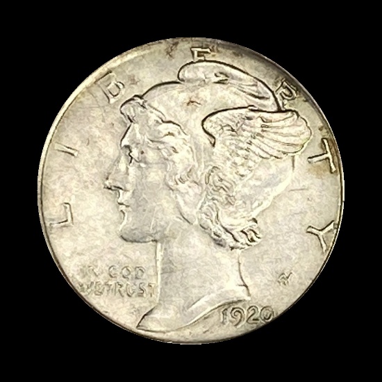 1920-D Mercury Dime CHOICE AU