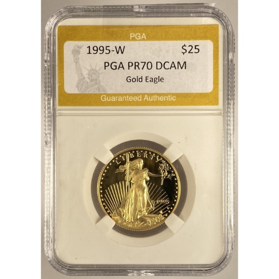 1995-W $25 Gold Eagle 1/2 OZ PGA PR70 DCAM