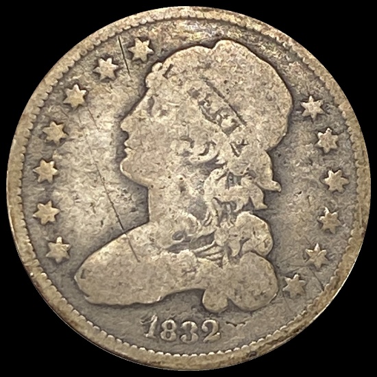 1832 Capped Bust Silver Quarter NICELY CIRCULATED