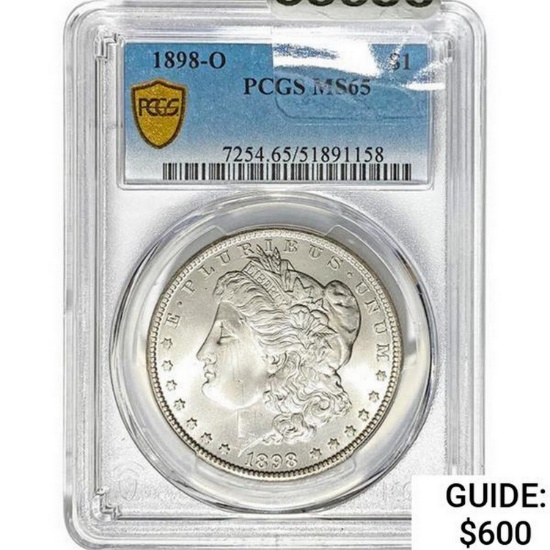1898-O Morgan Silver Dollar PCGS MS65