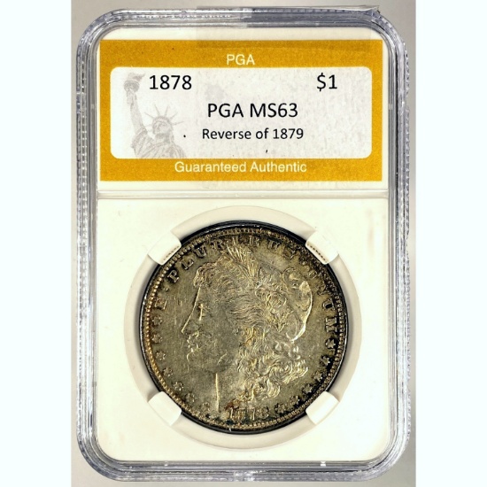 1878 Morgan Dollar PGA MS63 SILVER