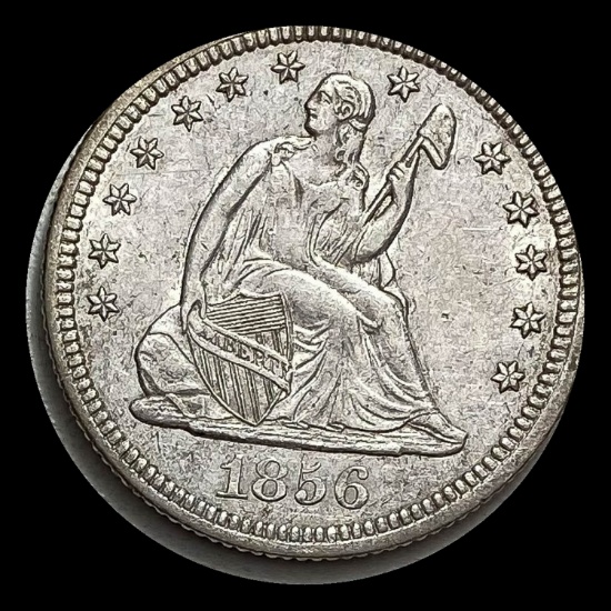 1856 Seated Liberty Quarter CLOSELY UNCIRCULATED