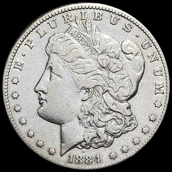 1884-CC Silver Morgan Dollar NEARLY UNCIRCULATED