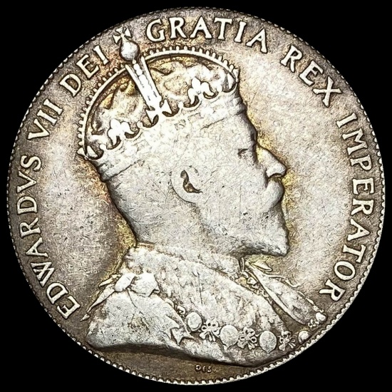 1909 Canada Silver 50 Cents LIGHTLY CIRCULATED