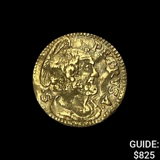 [1740-1758] Papal Benedict XIV 1/2 Scudo .0312oz CLOSELY UNCIRCULATED