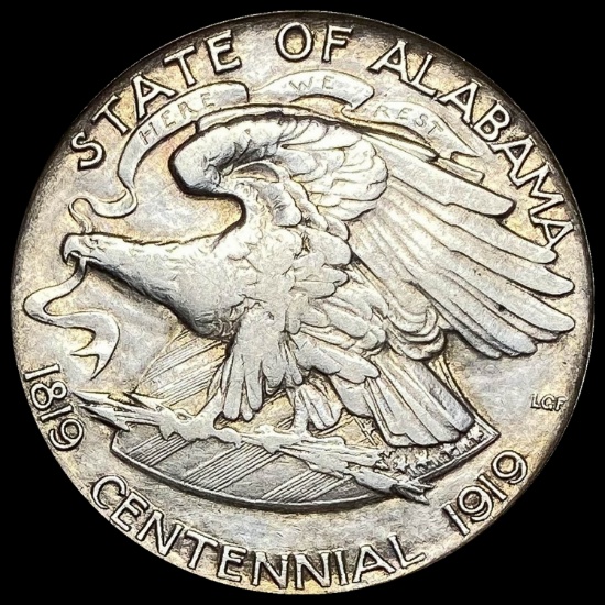 1919-1921 Silver Half Dollar Alabama Centennial CLOSELY UNCIRCULATED