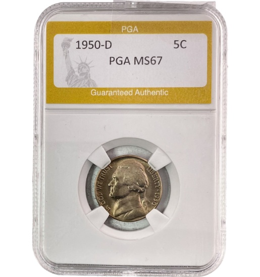 1950-D Jefferson Nickel PGA MS67