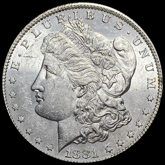 1881-S Morgan Silver Dollar GEM BU