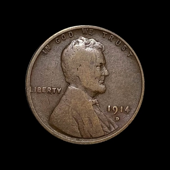 1914-D Lincoln Wheat Cent LIGHTLY CIRCULATED