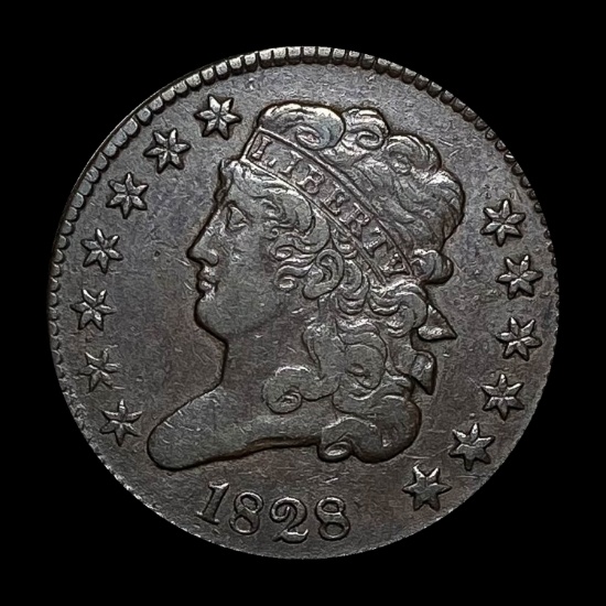 1828 Classic Head Half Cent NEARLY UNCIRCULATED