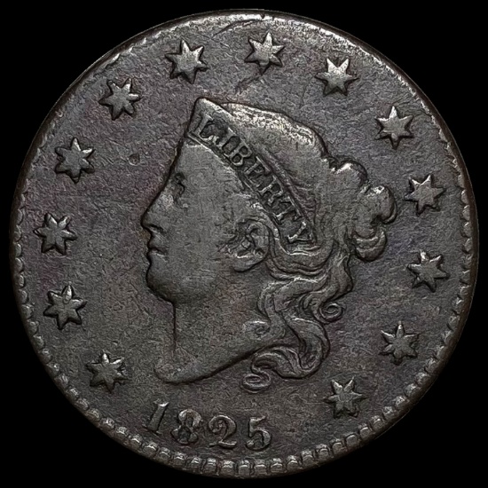 1825 Coronet Head Large Cent LIGHTLY CIRCULATED