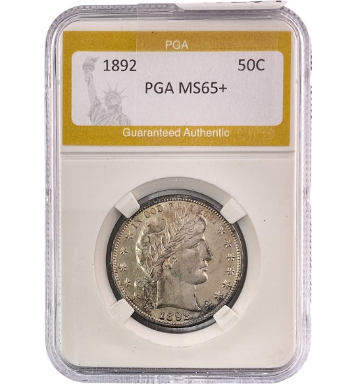 1892 50C Barber PGA MS65+