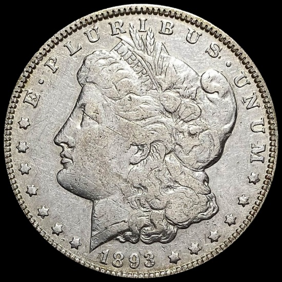 1893-S Silver Morgan Dollar LIGHTLY CIRCULATED