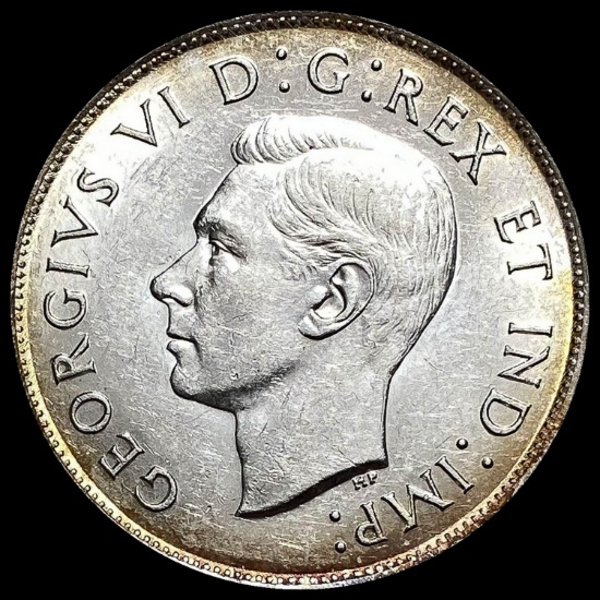 1944 Canada Silver 50 Cents GEM BU