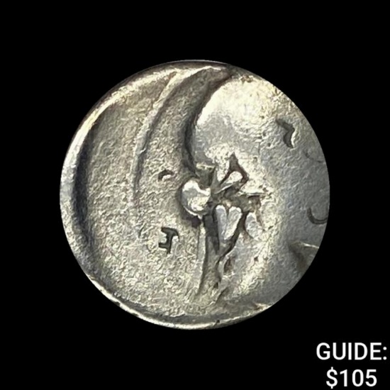 90 BC Roman Bacchus Silver Denarius LIGHTLY CIRCULATED