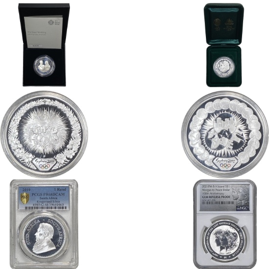 2000-2021 [6] Silver World Coin Lot