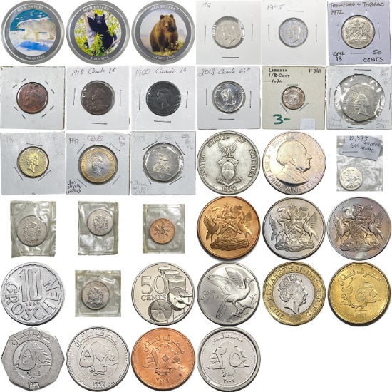 1900-2013 [34] World Coin Lot