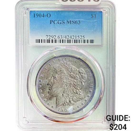 1904-O Morgan Silver Dollar PCGS MS63