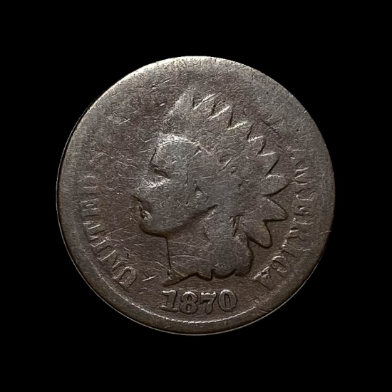 1870 Indian Head Cent NICELY CIRCULATED