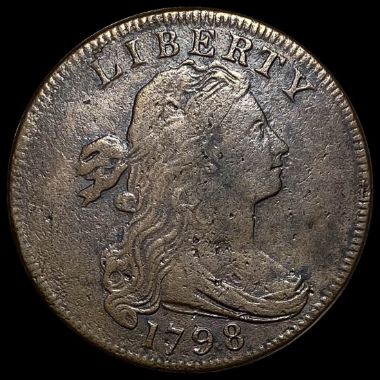 1798 Large Cent Draped Bust NEARLY UNCIRCULATED