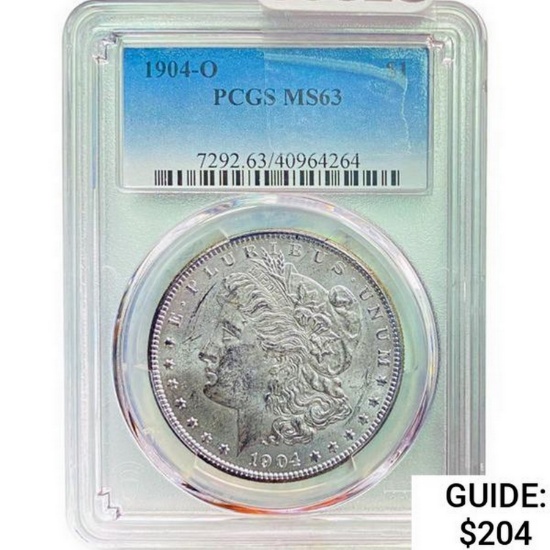 1904-O Morgan Silver Dollar PCGS MS63
