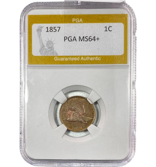 1857 Flying Eagle 1Ct PGA MS64+