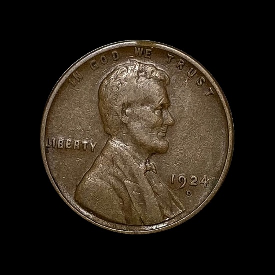 1924-D Lincoln Wheat Cent LIGHTLY CIRCULATED