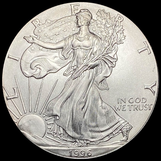 1996 1 oz Silver American Eagle $1 GEM BU