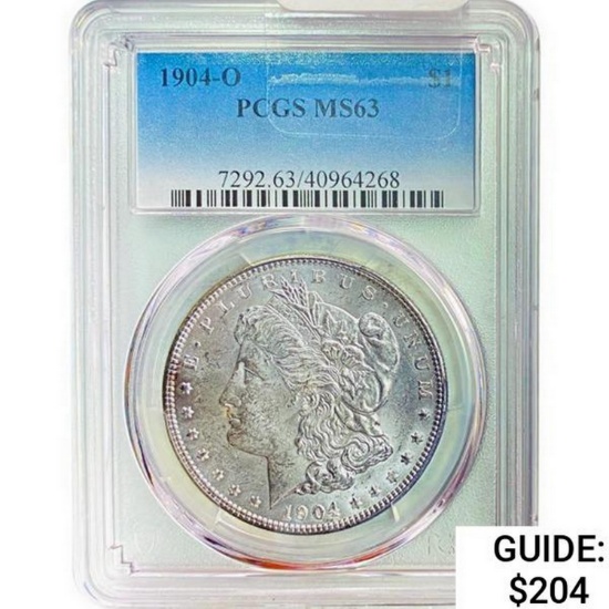 1904-O Morgan Silver Dollar PCGS MS63