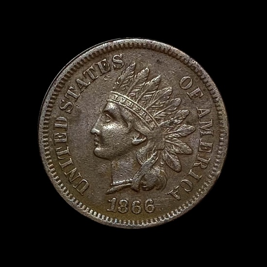 1866 Indian Head Cent CLOSELY UNCIRCULATED