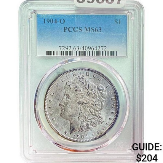 1904-O Morgan Silver Dollar PCGS MS63