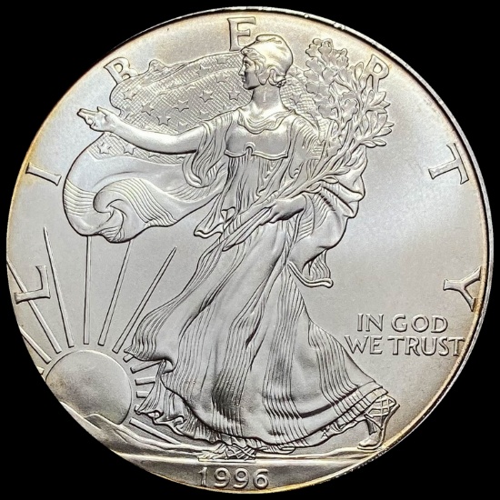 1996 1 oz Silver American Eagle $1 GEM BU