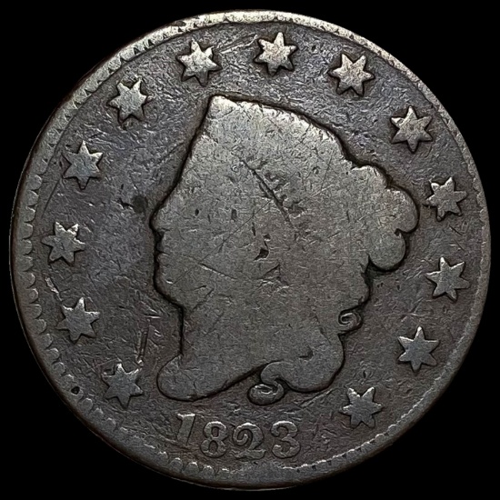 1823 Coronet Head Large Cent NICELY CIRCULATED