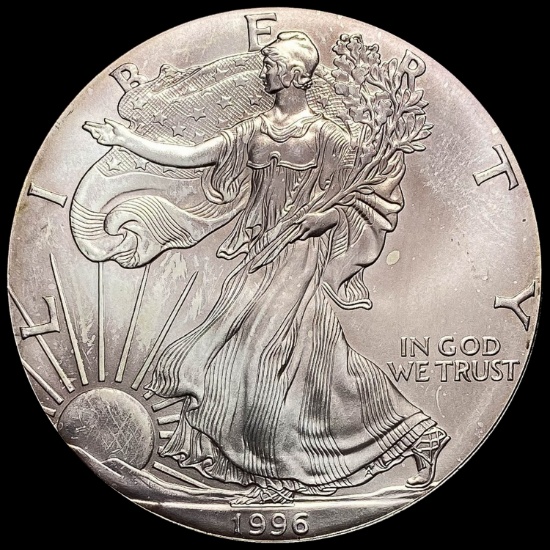 1996 1 oz Silver American Eagle $1 GEM BU