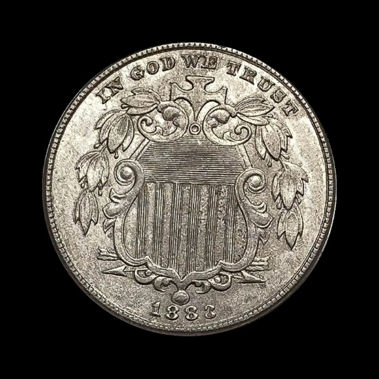 1883 Shield Nickel NEARLY UNCIRCULATED