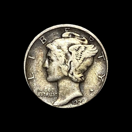 1924-D Silver Mercury Dime LIGHTLY CIRCULATED
