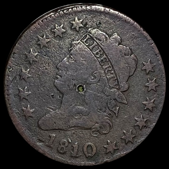 1810 Classic Head Large Cent NICELY CIRCULATED
