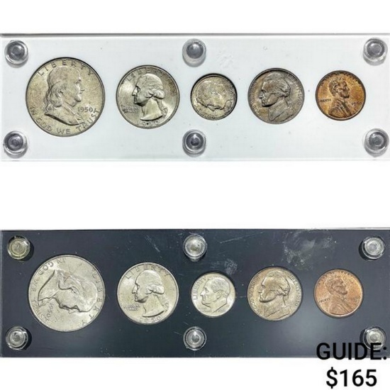 1950 BU P and D Mint US Year Sets [10 Coins]