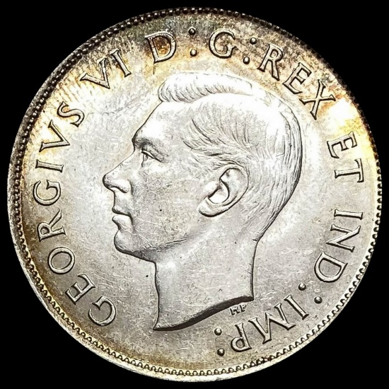 1937 Canada Silver 50 Cents GEM BU